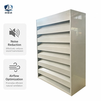 Grille acoustique de ventilation personnalisée, réduction du bruit DB, grille résistante aux intempéries pour système de ventilation HVAC industriel