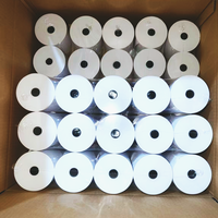 Rouleau de papier thermique 80x80mm, type continu adhésif, pour l'impression de reçus de point de vente et la vente au détail