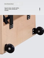 Silla de Pilates de Madera con Revestimiento de Microfibra, Silla Wunda Estable con Asas para Fisioterapia y Rehabilitación