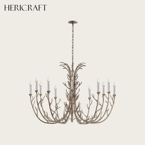 Traditional Design 12-<b>Light</b> Chandelier/Pendant/Hanging <b>Light</b> in Antique Gold for Living Dining Kitchen Standard - Product Image 2