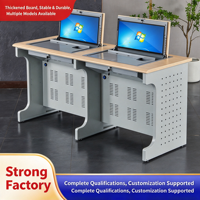 Bureau d'ordinateur pliable, Table de conférence multimédia scolaire, Console d'opération pour salle de classe et laboratoire informatique, Bureau de formation et d'étude