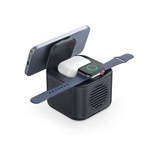<span class=keywords><strong>Altavoz</strong></span> Bluetooth 2026 3 en 1 con Cargador Inalámbrico Magnético de 15W de Carga Rápida para iPhone/Android, Apple Watch, <span class=keywords><strong>AirPods</strong></span>, Plegable y Portátil - Product Image 2