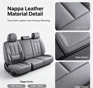 Juego Completo de Fundas y Cojines para Asientos de Auto MELCO BSCI Gris, para Asientos Delanteros y Traseros, Ajuste Estándar, Protección Impermeable - Product Image 3