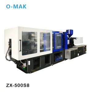 Factory Supplied O-MAK 500 T Automatic Servo Energy-Saving Injection Molding Machine PP Plastic Horizontal Manufacturing Plant