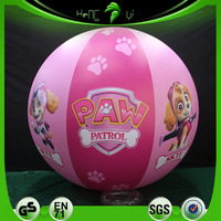 Ballon de plage gonflable géant SPH avec un chien mignon