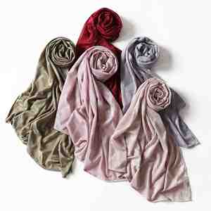 Wholesale Trendy Fashion Low Price Stylish Muslim Autumn Cotton Long <b>Chiffon</b> Hijab <b>Scarf</b> for Women - Product Image 1