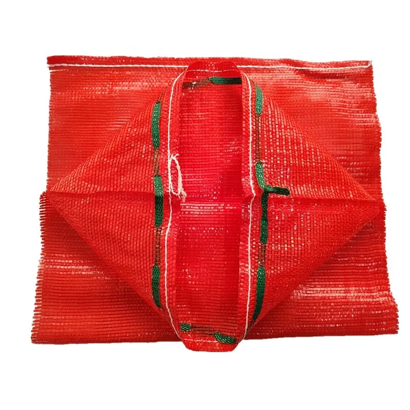 सब्जी फल पैकेजिंग के लिए थोक सस्ता कस्टम लोगो मुद्रण जाल बैग शुद्ध बैग