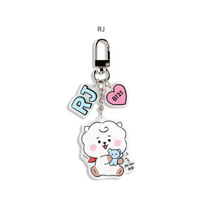 Porte-clés acrylique <span class=keywords><strong>BT21</strong></span> en gros, pendentifs de sac personnages K-pop pour les fans des Bangtan Boys, cadeau décoratif, goodies de concert - Product Image 4