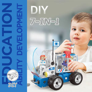 Kit de Construction STEM 7-en-1 de 117 Pièces : Ensemble de Vis et Écrous pour Véhicules, Jouet d'Ingénierie Créative pour Enfants de 5 Ans et Plus, Idéal comme Cadeau - Product Image 5