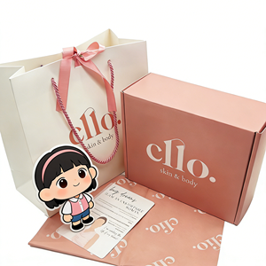 Cajas de Regalo Plegables de Lujo con Laminado Mate Corrugado y Forro de Esponja para Ropa Interior, Calcetines, Camisetas y Prendas Personalizadas - Product Image 1