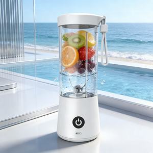 Licuadora Portátil Recargable por USB de 400 ml, 6 Cuchillas SUS304 de Grado Alimenticio, a Prueba de Fugas, Resistente a la Oxidación, Preparador de Smoothies con un Solo Clic, para Hielo - Product Image 4