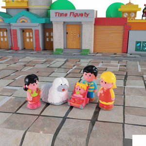 ของเล่นพลาสติกมีไฟสำหรับครอบครัวแฮปปี้แลนด์รอยัลดีไซน์ตามสั่ง - Product Image 3