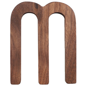 Letras del Alfabeto de Madera de Nogal Macizo de la A a la Z, Hechas a Mano, Ecológicas, Decoración Art <span class=keywords><strong>Deco</strong></span> para Letreros de Pared, Hogar, Bodas, Manualidades, Venta al Por Mayor - Product Image 4