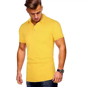 Moda algodão manga curta solta homens streetwear sublimação masculina malha polo camisa