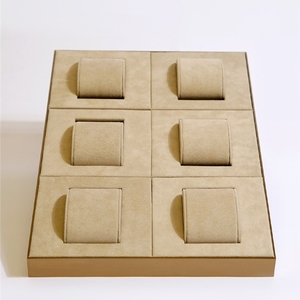 SESI fatto a mano cuscino di lusso in pelle Pu gioielli orologio espositore di alta qualità <span class=keywords><strong>Display</strong></span> per orologi vassoi pista Shenzhen - Product Image 5