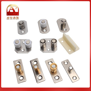 Positionneur de porte coulissante, roue de guidage inférieure, limiteur, acier laminé à froid, antirouille, double roulement - Product Image 5