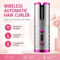 Torlin 5200mAh Mini Fer à Boucler Rechargeable Sans Fil Automatique Portable LCD 400F