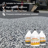 Résine polyuréthane aliphatique sans solvant, faible odeur, liant pour pierre, stable aux UV, pour revêtement de sentiers écologiques