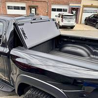 Couverture de benne rigide pliable en trois parties en alliage d'aluminium pour Ford F-150 2009-2018 Ranger 2021-2024 NP300 Ram 1500 2019-2024