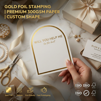 Etiqueta Adhesiva Personalizada con Lámina Dorada en Forma de Arco para Propuesta de Dama de Honor, Etiqueta de Recuerdo de Boda, Etiqueta Personalizada '¿Quieres Ser Mi Dama de Honor?'