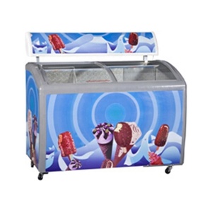 Commercial Ice Curved Glass Display Chest <b>Freezer</b> Sfcc Chest <b>Freezer</b> - Product Image 1