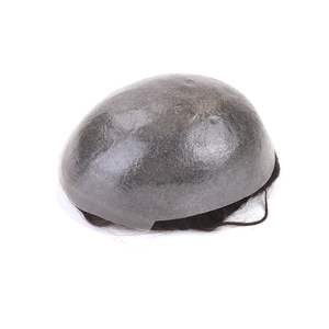 Parrucchino Sinoland su Misura, <span class=keywords><strong>Base</strong></span> in <span class=keywords><strong>Capelli</strong></span> Indiani 100% Umani, Sottile 0,02-0,04mm, Invisibile sulla Fronte, Lunghezza <span class=keywords><strong>6</strong></span> Pollici - Product Image 1