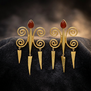 Pendientes de Perlas Bohemios de Acero Inoxidable Hechos a Mano para Niños - Product Image 2