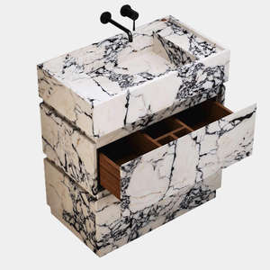 Grosir Calacatta Viola Marble <span class=keywords><strong>Vanity</strong></span>, harga pabrikan langsung untuk dekorasi kamar mandi Hotel curah - Product Image 1