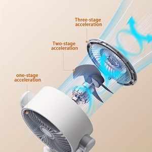Ventilador de Pie Recargable con Batería de Gran Capacidad, con Control Remoto, Portátil, USB, para Exteriores, Venta al Por Mayor, Nuevas Llegadas - Product Image 4