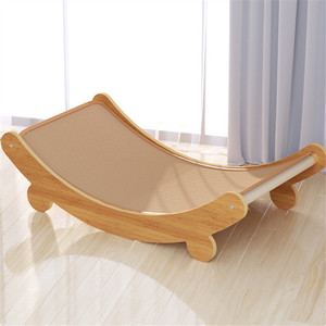 ADZIA Modern Büyük Lüks Ahşap Kedi Tırmalama Direği ve Kedi Yatağı 2'si 1 Arada Her Mevsim Tırmalama Direği İç ve <span class=keywords><strong>D</strong></span>ış Mekan Karton - Product Image 2