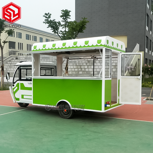 Camion de nourriture mobile motorisé, chariot à hot-dogs, pizza, hamburgers, <span class=keywords><strong>tricycle</strong></span> électrique, chariot de nourriture - Product Image 4