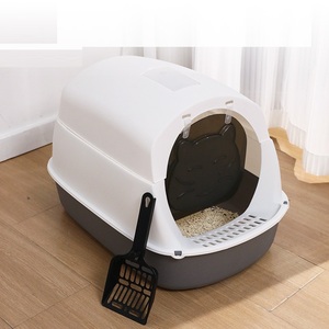 BPA libero grande lettiera <span class=keywords><strong>per</strong></span> <span class=keywords><strong>gatti</strong></span> completamente chiusa wc materiale PP involucro con sportello anteriore lettiera <span class=keywords><strong>per</strong></span> <span class=keywords><strong>gatti</strong></span> - Product Image 1