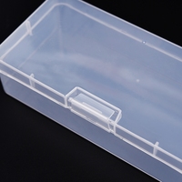 Caja Organizadora Profesional de Uñas de Material PP Transparente, Estuche para Manicura, Contenedores para Arte de Uñas, Lima, Cepillo y Diamantes de Imitación