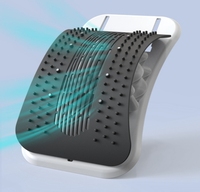 Civière dorsale pour le soulagement de la douleur au bas du dos-Dispositif de traction lombaire réglable-Masseur dorsal pour la décompression de la colonne vertébrale