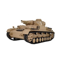 HengLong 3858 1/16 PanzerKampfwagen IV F1 Battle 2.4G Char d'assaut militaire télécommandé avec fumée, son et radiocommande, en métal, batterie incluse