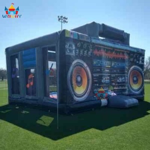 Winway Giant <b>Inflatable</b> Boom Box Bounce House with Massive Jumping Area PVC Material 500kg Capacity Radio Beatbox Fun & Safety - Product Image 5