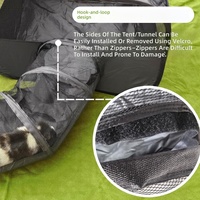 Tunnel de jeu pliable et roulant pour chat, design 2-en-1, lavable et respirant, 70x250cm