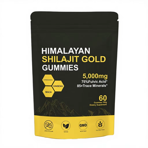 Himalaya Şilajit Altın Jelibonları 5000mg - %75 Fulvik Asit ve 85+ İz Mineral ile Ashwagandha, <span class=keywords><strong>Ginseng</strong></span> ve Maca - Product Image 4