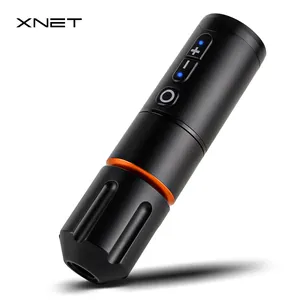XNET 토네이도 1800mah 강력한 모터 무선 배터리 문신 펜 장비 디지털 디스플레이 전기 회전 문신 총 기계