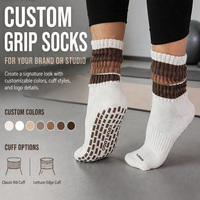 Chaussettes de Pilates souples antidérapantes pour femmes avec logo personnalisé
