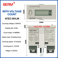 Compteur électronique à affichage numérique série H7EC avec compteur de poinçons à mémoire de panne de courant