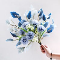 Bouquet moderne de fleurs artificielles en soie et silicone, faits main, haute simulation, respectueux de l'environnement, pour la remise des diplômes et la Saint-Valentin, vente en gros