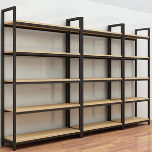 Supermercato vendita al dettaglio espositori scaffali in acciaio comodo legno scaffali per la scuola ufficio durevole metallico per minimarket - Product Image 3