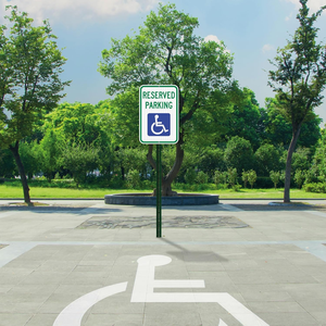 Señalización de Seguridad Vial <span class=keywords><strong>para</strong></span> Personas con Discapacidad, Estacionamiento Reservado <span class=keywords><strong>para</strong></span> Discapacitados, Señal de Aluminio Personalizada, Cumple con las Normas MUTCD - Product Image 5