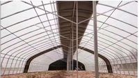 Serre tunnel saisonnière pour culture hivernale avec structure en acier galvanisé