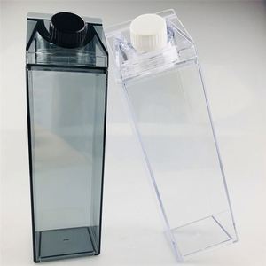 Botella de Agua Reutilizable de Plástico con Diseño Rectangular, Botellas de Agua en Stock - Product Image 5