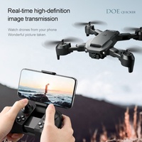 Радиоуправляемый самолет 4DRC V23 складной с Wi-Fi FPV-камерой, обходом препятствий, оптическим позиционированием, функцией зависания и переворотов, для детей