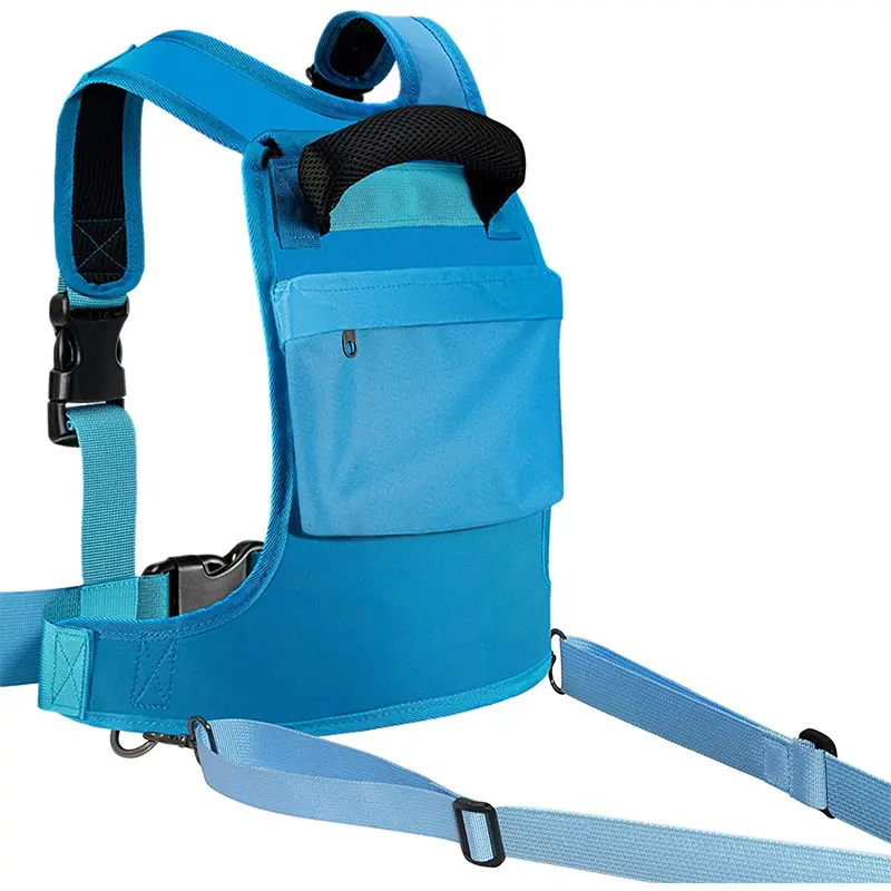 Bolsa de entrenamiento de esquí con correa para snowboard para niños con mochila y Cuerda de remolque amortiguadora