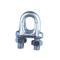 Zinc Plated Galvanized Wire Cable Clip A Type Malleable Wire Rope Clips