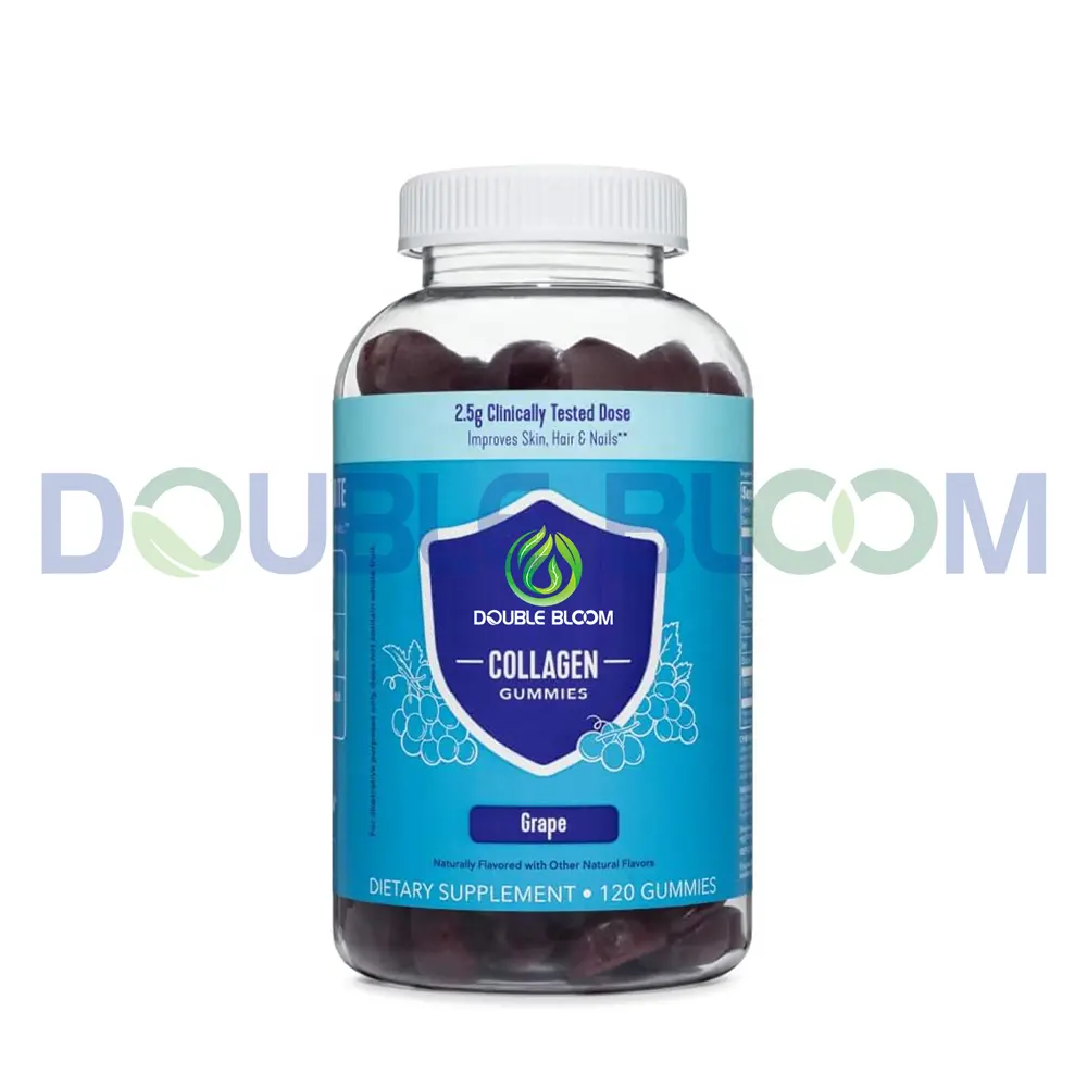 Factory Direct Sales OEM Collagen Gummies Of Clinically Tested Collagen For Hair Skin Nails Wrinkles